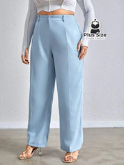 Calça Cenoura Cintura Alta Com Passa Cinto Várias Cores Plus Size Calça