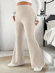 Calça Cintura Alta Flare Plus Size