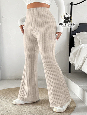 Calça Cintura Alta Flare Plus Size