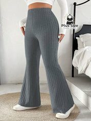 Calça Cintura Alta Flare Plus Size