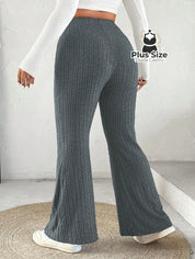 Calça Cintura Alta Flare Plus Size