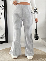 Calça Cintura Alta Flare Plus Size
