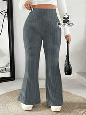 Calça Cintura Alta Flare Plus Size