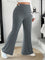 Calça Cintura Alta Flare Plus Size G / Chumbo