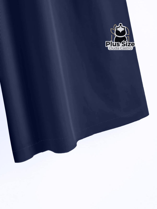 Calça Lisa Com Coz Elático E Botão Várias Cores Plus Size Calça