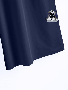 Calça Lisa Com Coz Elático E Botão Várias Cores Plus Size Calça