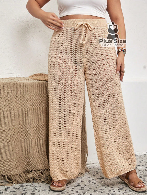 Calça De Verão Luxo Para Praia E Psicina Plus Size