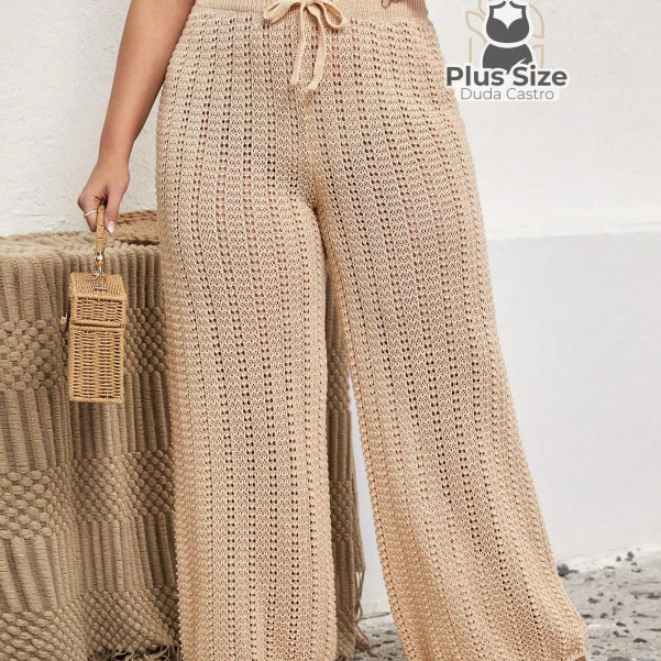 Calça De Verão Luxo Para Praia E Psicina Plus Size G