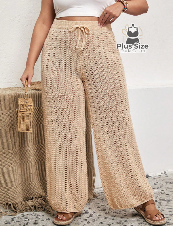 Calça De Verão Luxo Para Praia E Psicina Plus Size G