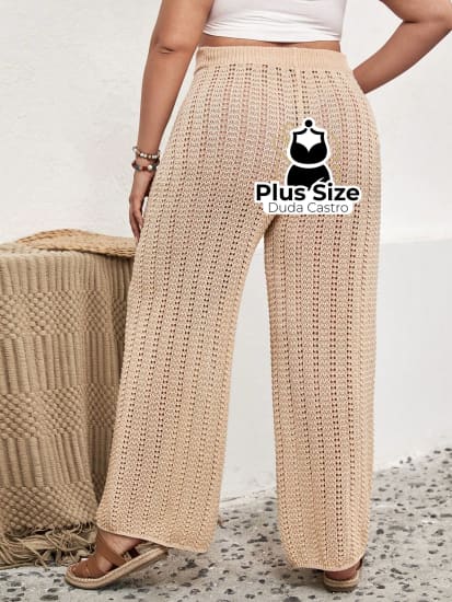 Calça De Verão Luxo Para Praia E Psicina Plus Size