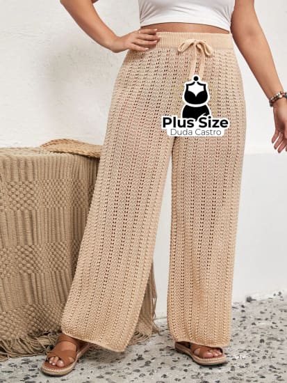 Calça De Verão Luxo Para Praia E Psicina Plus Size