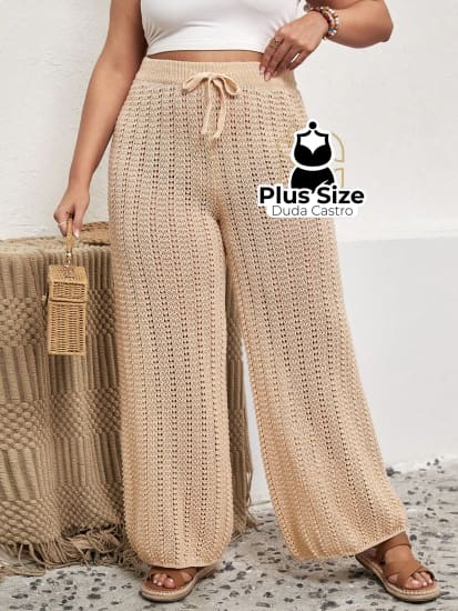 Calça De Verão Luxo Para Praia E Psicina Plus Size G