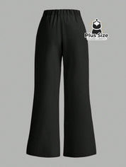 Calça Flare Alfaiataria com Cintura Flexível e Caimento Impecável Calça Reta Simples Elegante Delicada Várias Cores
