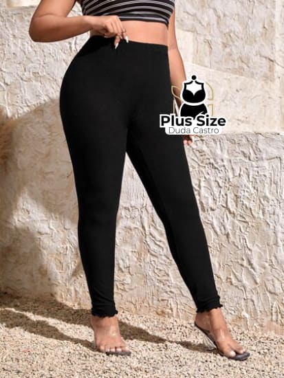 Calça Leggings Skinny Plus Size Calça