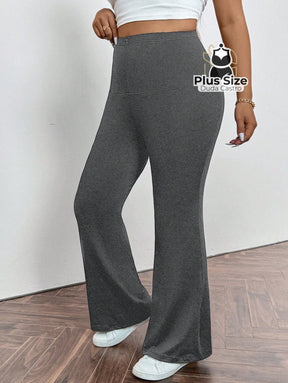 Calça Pantalona Modeladora Plus Size – Cintura Alta e Efeito Levanta Bumbum Calça Pantalona Modeladora Plus Size –