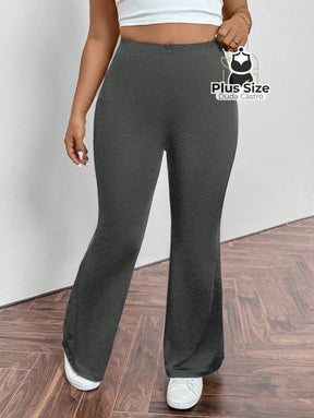 Calça Pantalona Modeladora Plus Size – Cintura Alta e Efeito Levanta Bumbum Calça Pantalona Modeladora Plus Size –