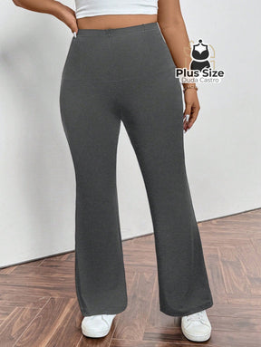 Calça Pantalona Modeladora Plus Size – Cintura Alta e Efeito Levanta Bumbum Calça Pantalona Modeladora Plus Size –