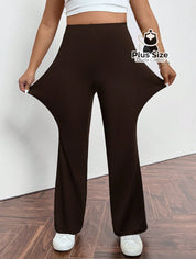 Calça Pantalona Modeladora Plus Size – Cintura Alta e Efeito Levanta Bumbum Calça Pantalona Modeladora Plus Size –