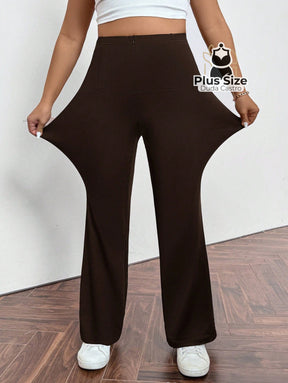 Calça Pantalona Modeladora Plus Size – Cintura Alta e Efeito Levanta Bumbum Calça Pantalona Modeladora Plus Size –
