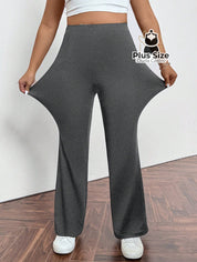 Calça Pantalona Modeladora Plus Size – Cintura Alta e Efeito Levanta Bumbum Calça Pantalona Modeladora Plus Size –