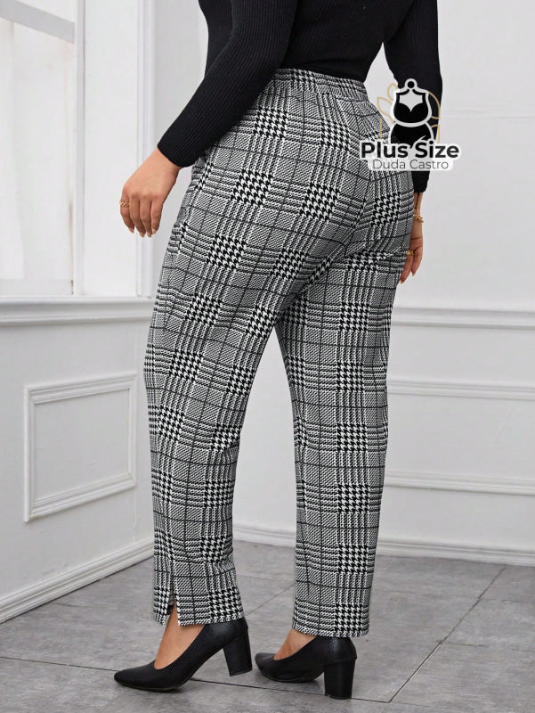 Calça Xadrez Plus Size Calça Xadrez Plus Size