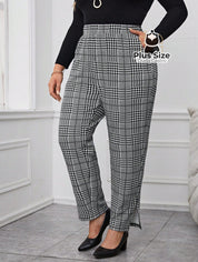 Calça Xadrez Plus Size Calça Xadrez Plus Size