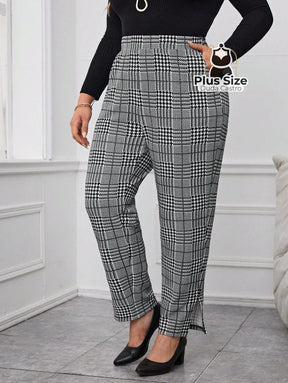 Calça Xadrez Plus Size Calça Xadrez Plus Size
