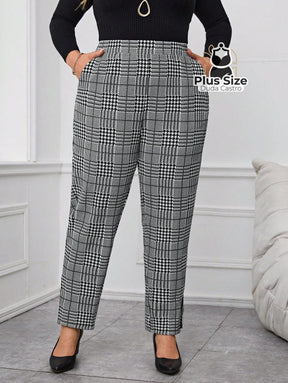 Calça Xadrez Plus Size Calça Xadrez Plus Size