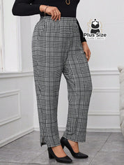 Calça Xadrez Plus Size Calça Xadrez Plus Size