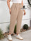 Calças Cintura Alta Com Pregas E Barra Dobrada Várias Cores Plus Size G / Caqui Calça
