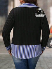 Camisa com Colarinho em Veludo Várias Cores Plus Size Camisa com Colarinho em Veludo Várias Cores Plus Size