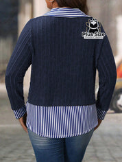Camisa com Colarinho em Veludo Várias Cores Plus Size Camisa com Colarinho em Veludo Várias Cores Plus Size