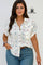 Camisa com Estampa Delicada de Corações e Caimento Solto G / Branco Camisa com Estampa Delicada de Corações e Caimento