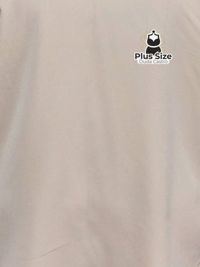 Camisa Romântica Manga Longa com Colarinho e Detalhes em Renda Frontal e no Punho Camisa Romântica Manga Longa com