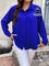 Camisa Social De Botão Frontal Várias Cores Plus Size G / Azul Royal Blusa