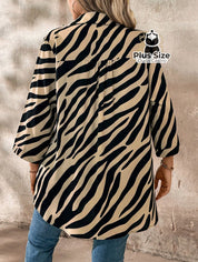 Camisa Social de Botões Estampa de Zebra Camisa Social de Botões Estampa de Zebra