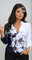 Camisa Social Estampa Floral Plus Size G / Branca Camisa Social Estampa Floral Plus Size