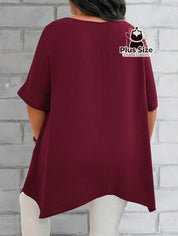 Camisas Folgadas De Manga Curta E Bolsos Duplos Extra Longa Plus Size Várias Cores Camisasfolgadas
