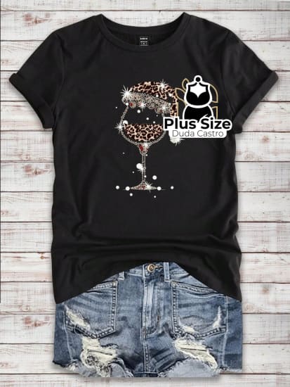 Camiseta Estampas Natalinas Plus Size