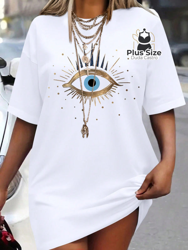 Camiseta Olho Grego Várias Cores Plus Size Blusa