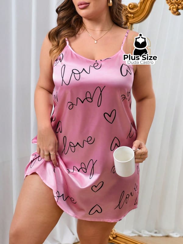 Plussize Camisola Em Cetim G1