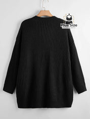 Cardigan de Tricô com Bolsos Várias Cores Plus Size Cardigan de Tricô com Bolsos Várias Cores Plus Size