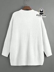 Cardigan de Tricô com Bolsos Várias Cores Plus Size Cardigan de Tricô com Bolsos Várias Cores Plus Size