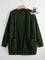 Cardigan de Tricô com Bolsos Várias Cores Plus Size Verde Escuro / G Cardigan de Tricô com Bolsos Várias Cores Plus Size
