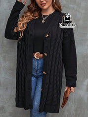Cardigan Extra Longo Várias Cores Plus Size Cardigan Extra Longo Várias Cores Plus Size
