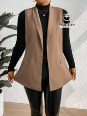 Colete Gola Xale Plus Size Jaqueta