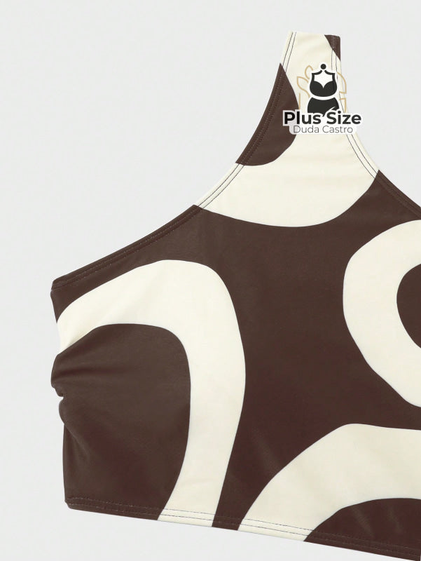 Conjunto De 3 Peças Biquíni E Pareô Plus Size Várias Estampas