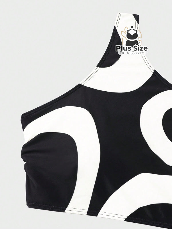 Conjunto De 3 Peças Biquíni E Pareô Plus Size Várias Estampas