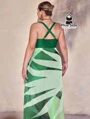Conjunto De Biquini E Saída Praia Várias Cores Plus Size