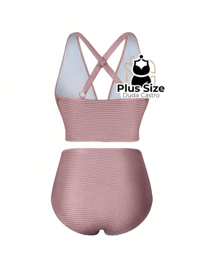 Conjunto De Biquini E Saída Praia Várias Cores Plus Size